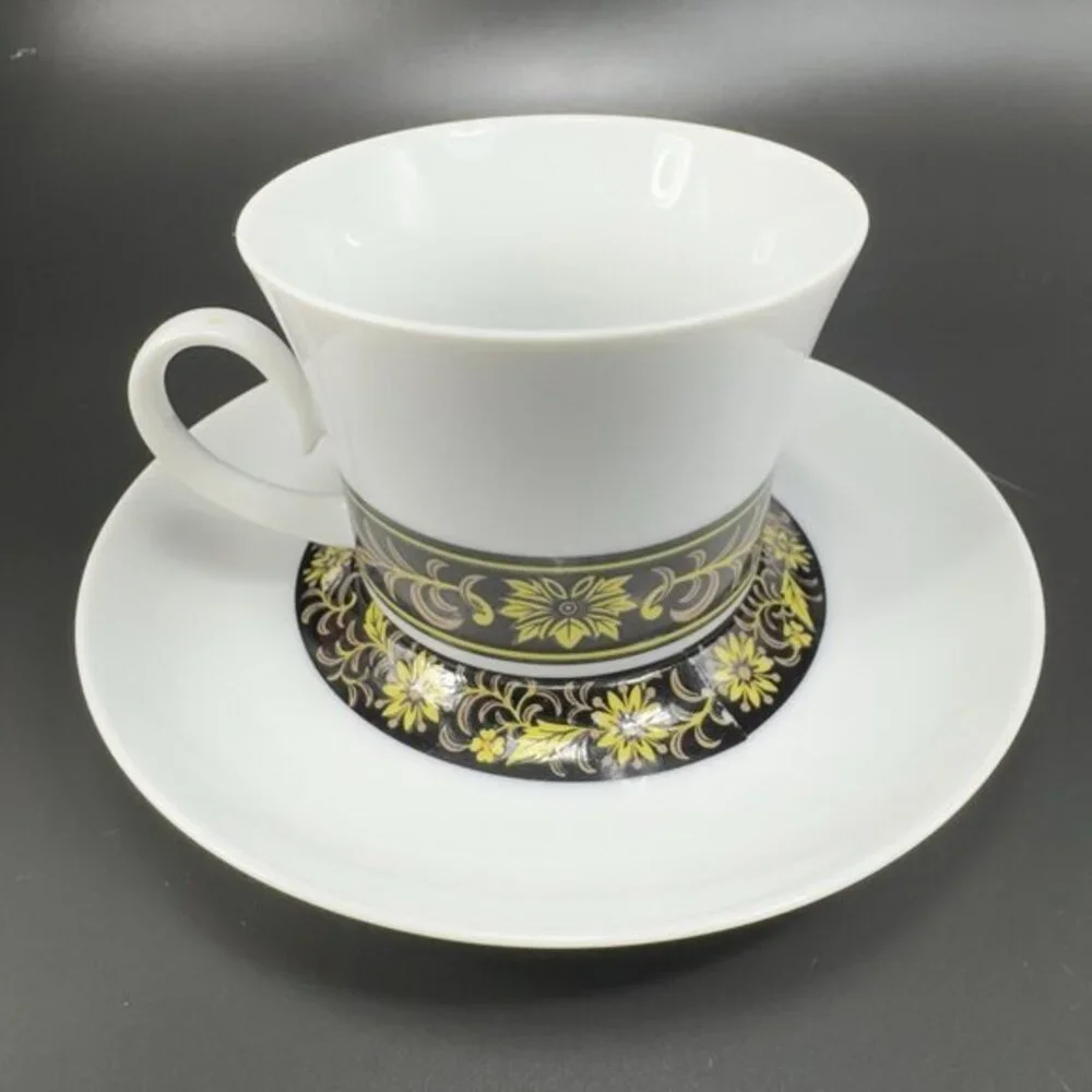 Taihei China Fine Bone China Porcelain Teacup‎ Saucer Set Cup Plate Hacienda VTG
